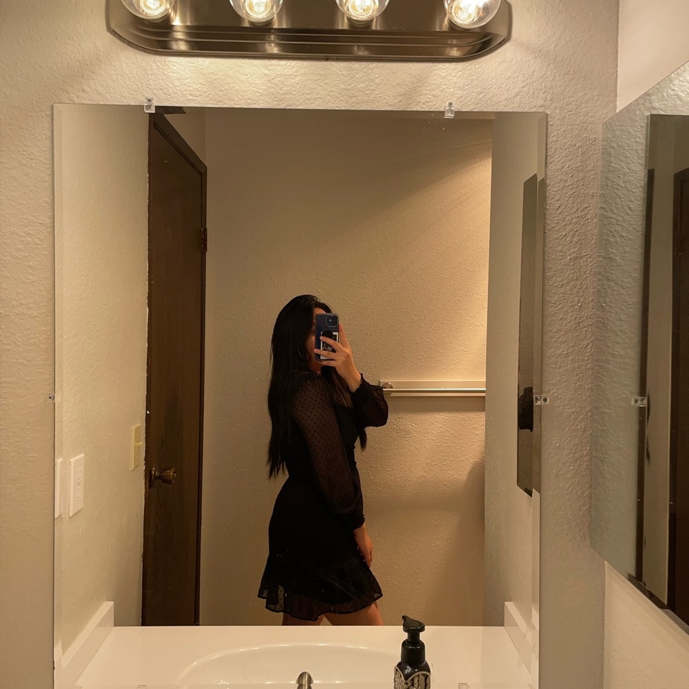 HOLLISTER BLACK DRESS (XS)
